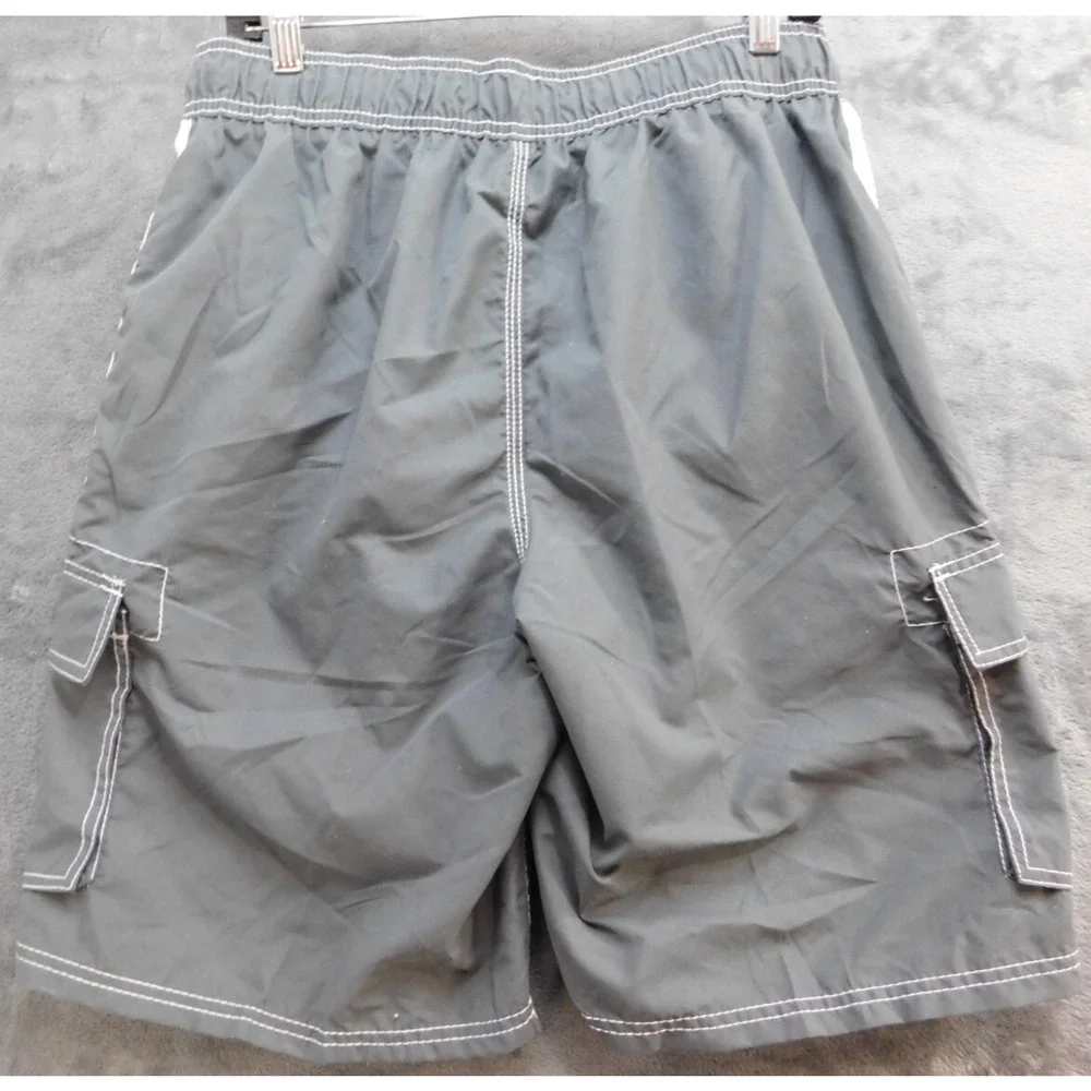 Kanu Board Shorts Swimsuit Men's L Charcoal 7064 Swim Surf NWT